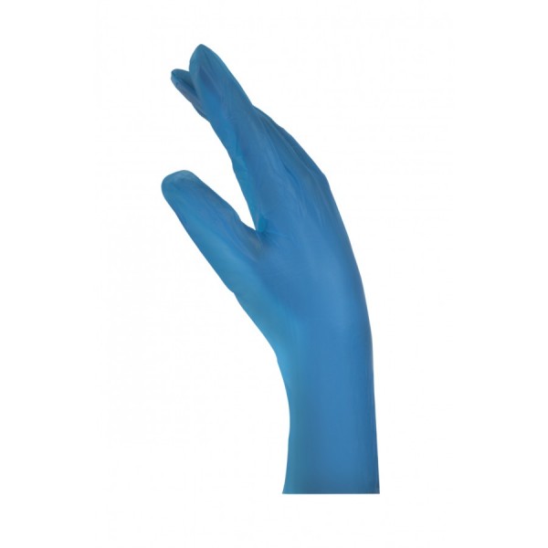 Γάντια βινιλίου SoftTouch με πούδρα σε μπλε (100 τεμάχια)  
