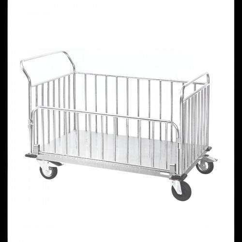 Τροχήλατο μεταφοράς ιματισμού από ανοξείδωτο ατσάλι (INOX 304) - D-54