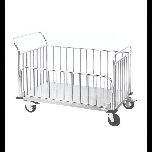 Τροχήλατο μεταφοράς ιματισμού από ανοξείδωτο ατσάλι (INOX 304) - D-54