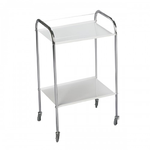 Τραπέζι με 2 ράφια λαμαρίνας ηλεκτροστατικής βαφής 