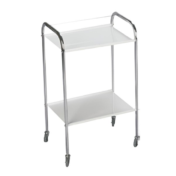 Τραπέζι με 2 ράφια λαμαρίνας ηλεκτροστατικής βαφής 