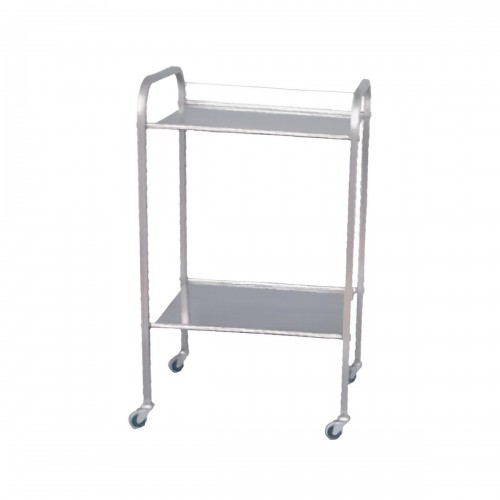 Τραπέζι ΙΝΟΧ με 2 ράφια