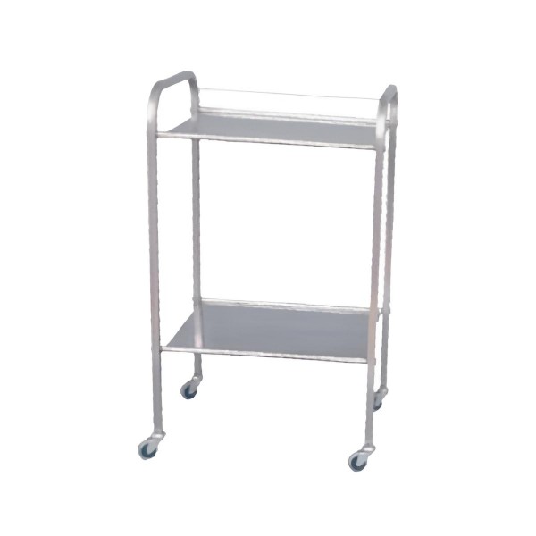 Τραπέζι ΙΝΟΧ με 2 ράφια