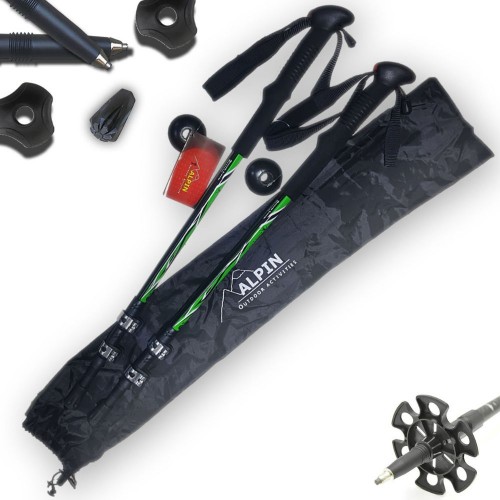 Μπατόν πεζοπορίας Alpin TrailHunter II Metallic Quick-Lock