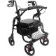 Περιπατητήρας rollator καρέκλα μεταφοράς 2 σε 1