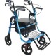 Περιπατητήρας rollator καρέκλα μεταφοράς 2 σε 1