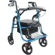 Περιπατητήρας rollator καρέκλα μεταφοράς 2 σε 1