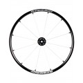 25" Spinergy Lite Extreme LX, black hub, 12 white spokes 25" Spinergy Lite Extreme LX, black hub, 12 white spokes