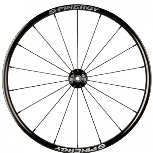 25" Spinergy Spox Everyday L, black hub, 18 black spokes