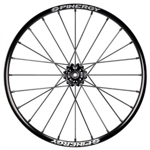 25" Spinergy X-Laced Sport Lite Extreme XSLX, black hub, 24 black spokes
