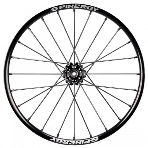 26" Spinergy X-Laced Sport Lite Extreme XSLX, black hub, 24 black spokes