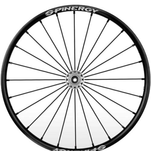 28" Spinergy Sport Lite Extreme SLX, silver hub, 24 black spokes