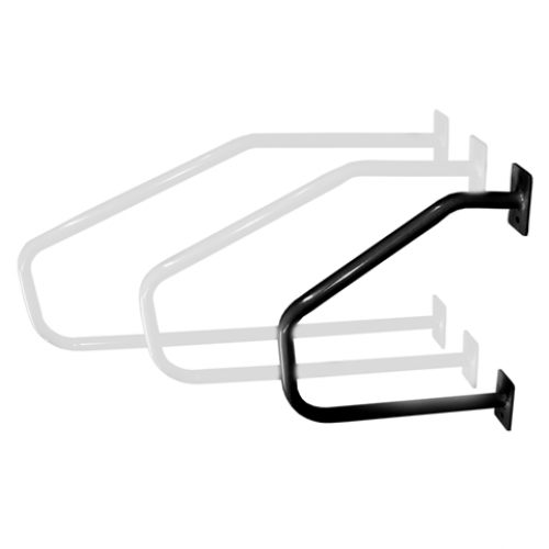 Κυρτή λαβή στήριξης μαύρη