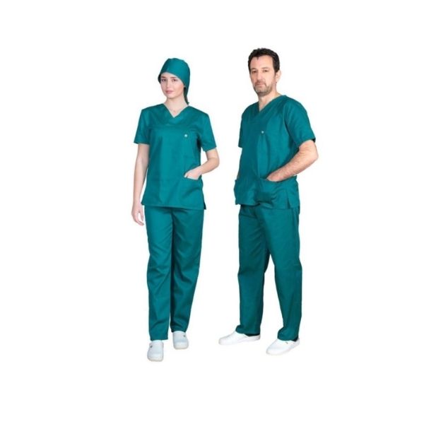 Ιατρική Στολή Unisex – Σκούρο Πράσινο XXS-8XL