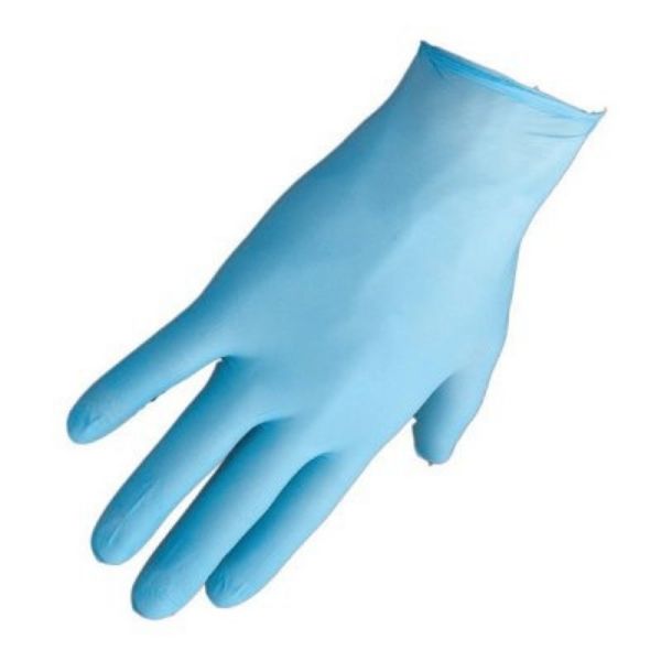 Εξεταστικά γάντια νιτριλίου χωρίς πούδρα μπλε NITRILE ECO μέγεθος M