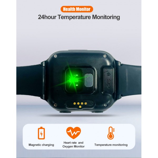 Ρολόι ηλικιωμένων εντοπισμού 4G με κουμπί SOS K50 GPS