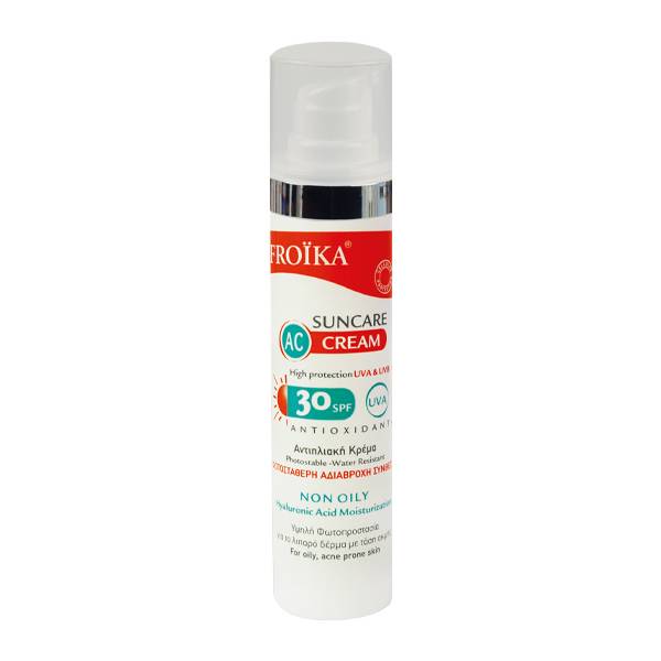Froika Αντιηλιακή κρέμα κατά της ακμής Suncare AC Cream SPF30 (40 ml)