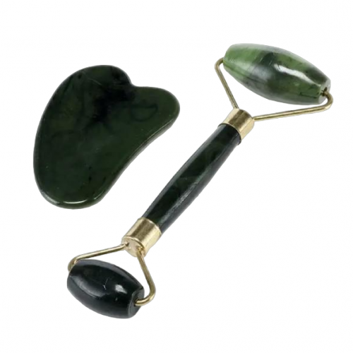 Σετ Jade Roller και  Gua Sha εργαλεία γλυπτικής προσώπου Σετ Jade Roller και  Gua Sha εργαλεία γλυπτικής προσώπου