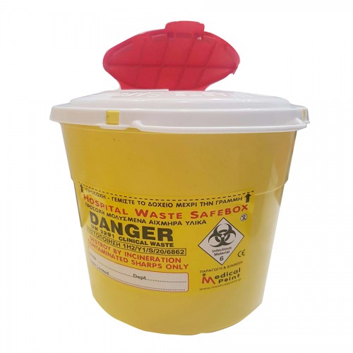 Δοχείο απόρριψης βελονών 2.5 lt & 5.4lt Δοχείο απόρριψης βελονών 2.5 lt & 5.4lt