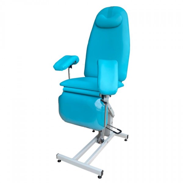 Καρέκλα αιμοληψίας και ενδοκολπικών λήψεων με υδραυλική ρύθμιση ύψους: 53-90 cm