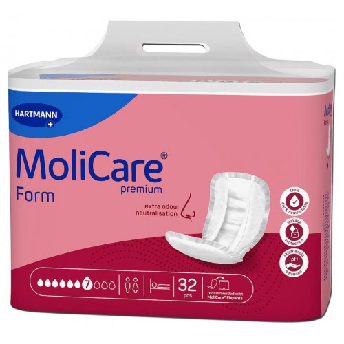 MoliCare Premium Form Extra Plus Σερβιέτες Ακράτειας με 7 σταγόνες (32τμχ)