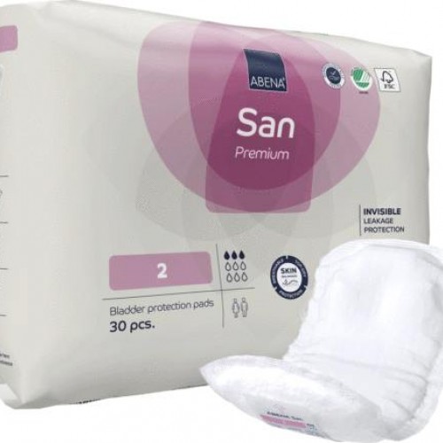 Σερβιέτα Abena San No2 με 3 σταγόνες (30 τμχ.) Σερβιέτα Abena San No2 με 3 σταγόνες (30 τμχ.)