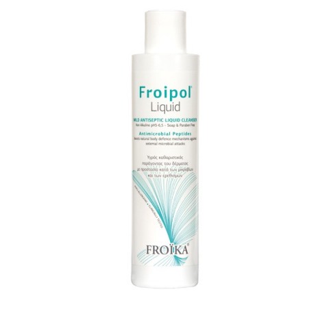 Froika Ήπιο αντισηπτικό υγρό καθαρισμού (πρόσωπο, σώμα, ευαίσθητη περιοχή) Froipol Liquid (200 ml)