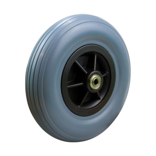 Εμπρόσθιος τροχός αμαξιδίου PU συμπαγής 200 x 50 με πλάτος 60 mm