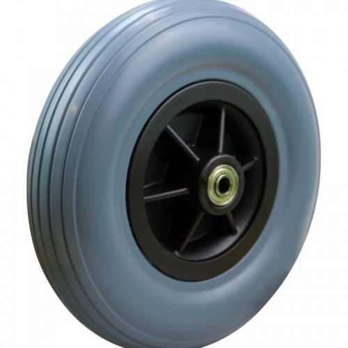 Εμπρόσθιος τροχός αμαξιδίου PU συμπαγής 200 x 50 με πλάτος 60 mm