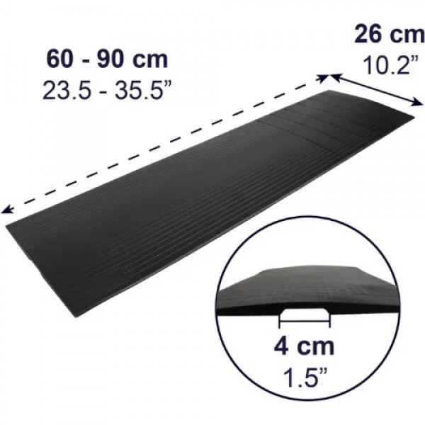 Αντιολισθητική Ράμπα πόρτας έως 0,6 cm για Αναπηρικά Αμαξίδια και Περιπατητήρες