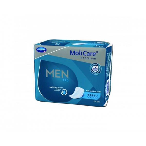 MoliCare Premium men pad Ανδρικές Σερβιέτες 4 σταγόνων 14τεμ.