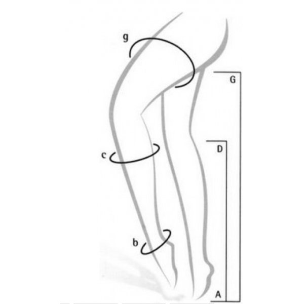 Κάλτσα συμπίεσης Varisan-top κλάση II κάτω γόνατος με φερμουάρ 