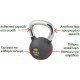 Amila Kettlebell με Επένδυση Λάστιχου & Λαβή Χρωμίου