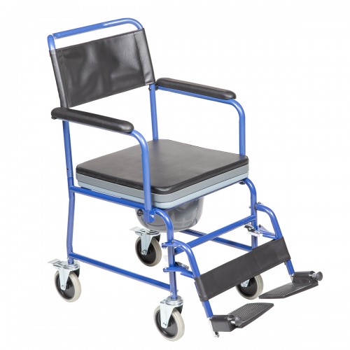 Αναπηρικό αμαξίδιο gemini blue με δοχείο 43cm Αναπηρικό αμαξίδιο gemini blue με δοχείο 43cm
