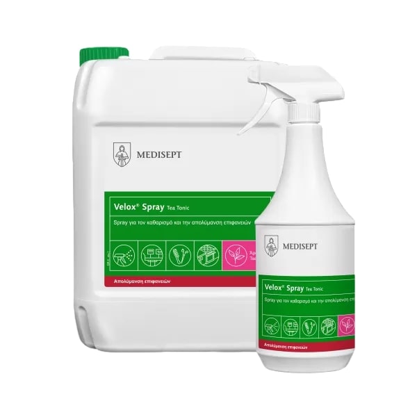 Απολυμαντικό επιφανειών Velox Spray 1Lt Tea tonic