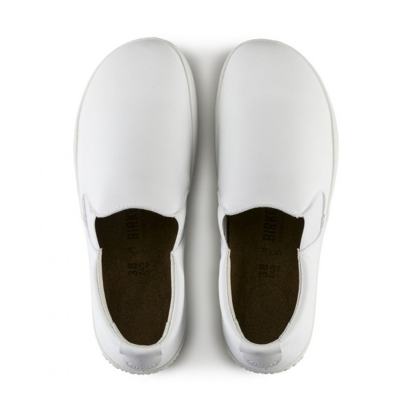 Παπούτσι Birkenstock αντιολισθητικό Leather Ασφαλείας S3 Μεταλλική Προστασία Λευκό