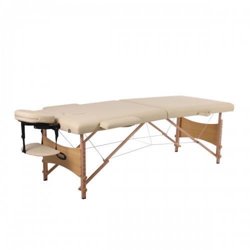 Ξύλινο πτυσσόμενο κρεβάτι μασάζ 2 τμημάτων - μέγιστο βάρος 200kg