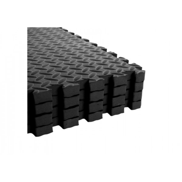 Δάπεδο puzzle Τατάμι Γυμναστηρίου Μαύρο 60x60x1.2cm (συσκ.4τμχ)