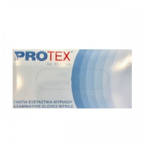Γάντια Εξεταστικά Νιτριλίου Protex Χωρίς Πούδρα 100τμχ  Γάντια Εξεταστικά Νιτριλίου Protex Χωρίς Πούδρα 100τμχ