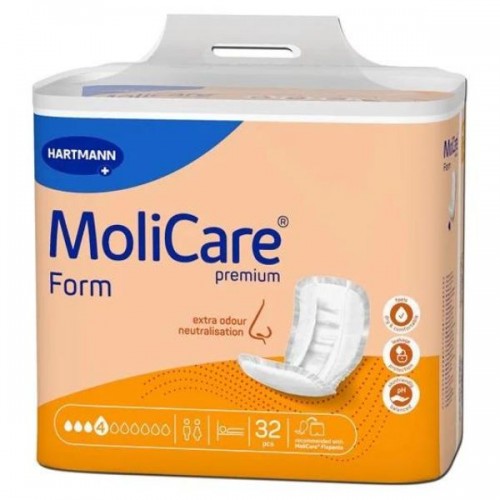Molicare Prem Form Normal plus Σερβιέτες ακράτειας με 4 σταγόνες (32τεμ.) Molicare Prem Form Normal plus Σερβιέτες ακράτειας με 4 σταγόνες (32τεμ.)