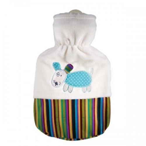 Θερμοφόρα Νερού Παιδική Με Κάλυμμα Fleece Σκυλάκι Sparky Bark 0,8Lit Sanger