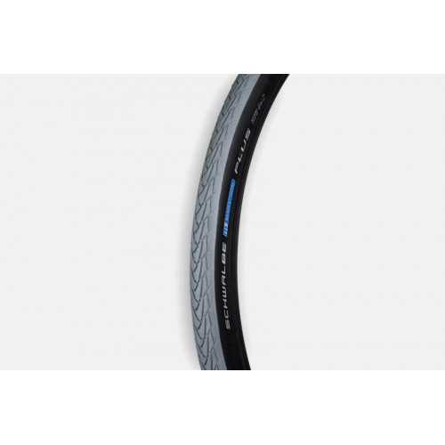 Ελαστικό (24 x 1 3/8) Schwalbe Marathon Plus, μαύρο/γκρι, λείες πλευρές