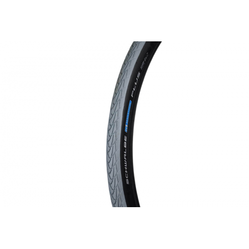 Ελαστικό (24 x 1 3/8) Schwalbe Marathon Plus, μαύρο/γκρι, λείες πλευρές