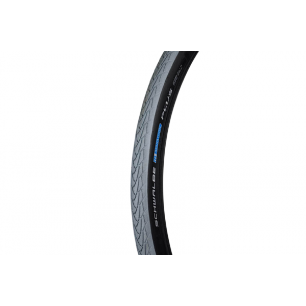 Ελαστικό (24 x 1 3/8) Schwalbe Marathon Plus, μαύρο/γκρι, λείες πλευρές