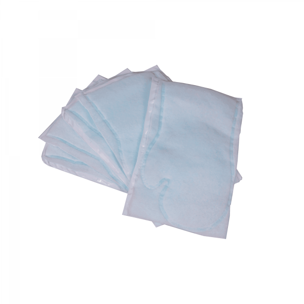 Γάντια καθαρισμού σώματος με αντίχειρα  100 τμχ. εμποτισμένα