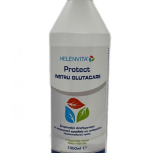 HELENVITA Απολυμαντικό εργαλείων & ενδοσκοπίων σποροκτόνο PROTECT INSTRU GLUTACARE 1L