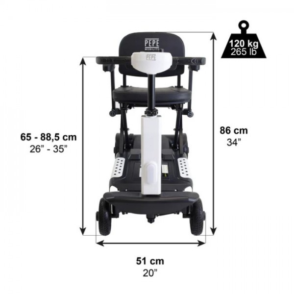 Ηλεκτρικό Πτυσσόμενο Scooter - Λευκό