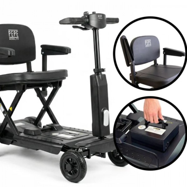 Ηλεκτρικό Πτυσσόμενο Scooter - Μαύρο