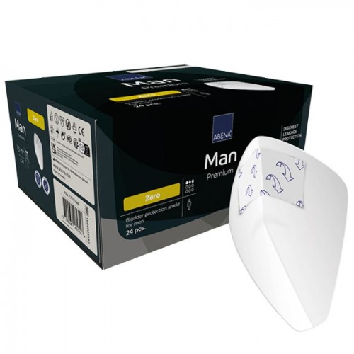 Ανδρικό Επίθεμα Ακράτειας Abena Man Zero 3 σταγόνες (24τμχ) Ανδρικό Επίθεμα Ακράτειας Abena Man Zero 3 σταγόνες (24τμχ)