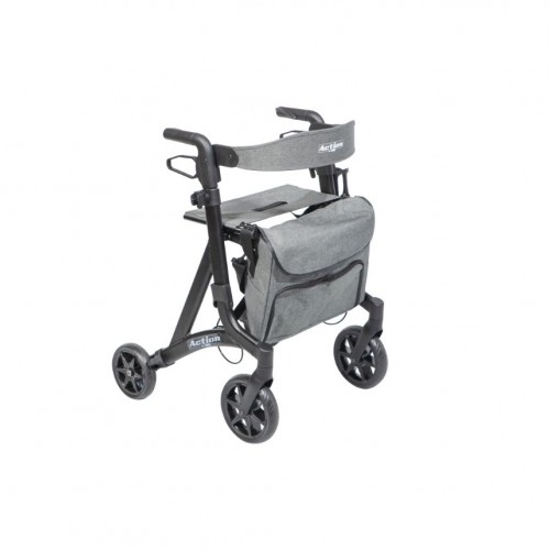 Περιπατητήρας Rollator Αλουμινίου Action Βlack Περιπατητήρας Rollator Αλουμινίου Action Βlack